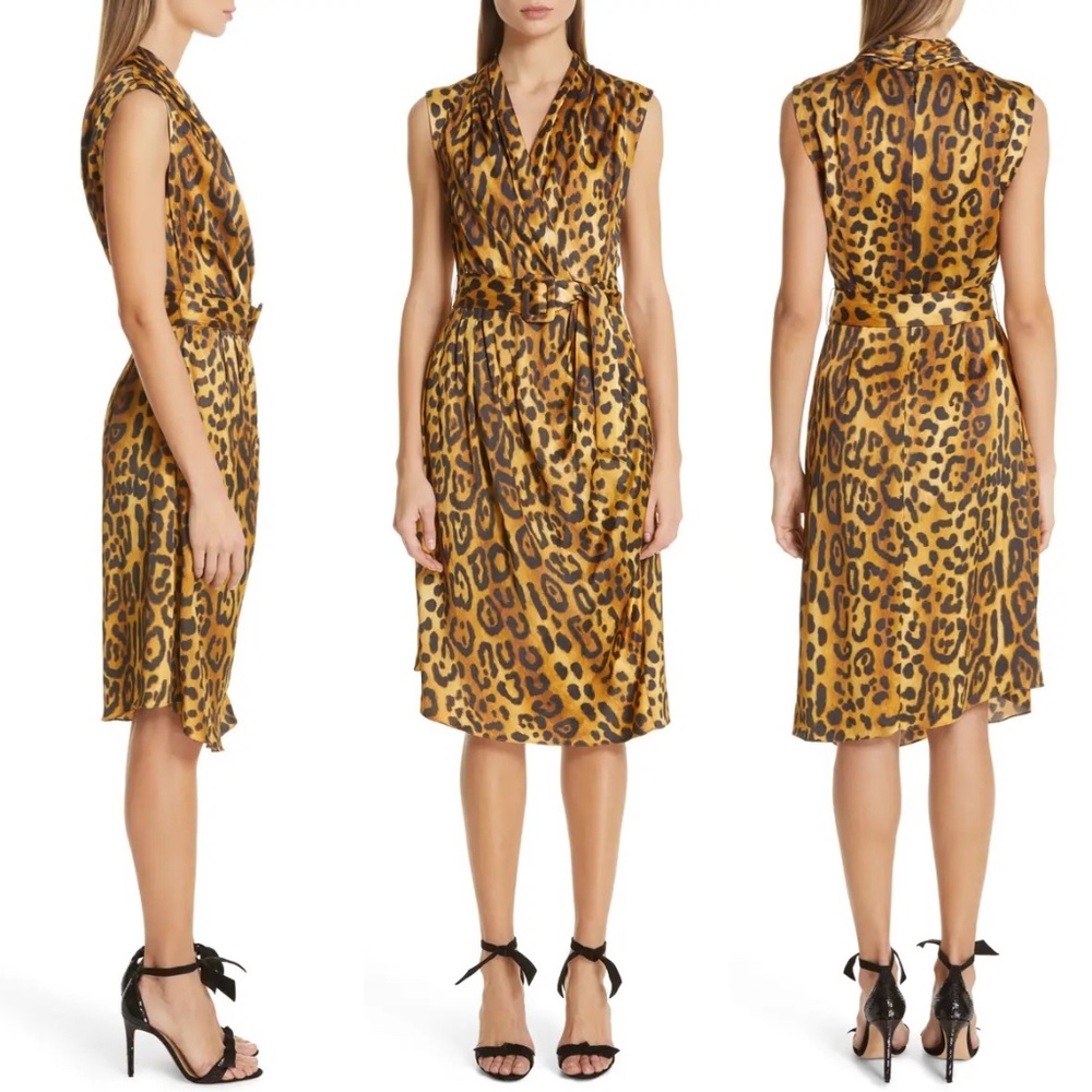 ❌SOLD❌Adam lippes leopard print midi dress - Picture 1 of 11